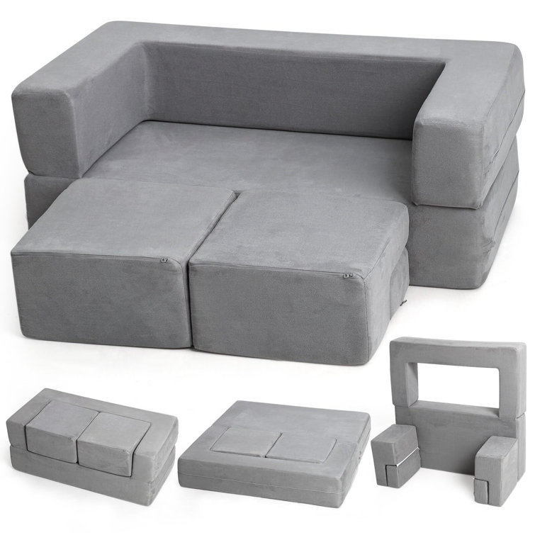 Kids shop grey sofa